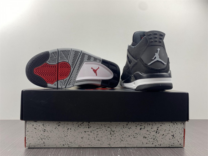 air jordan 4 “black canvas” dh7138-006