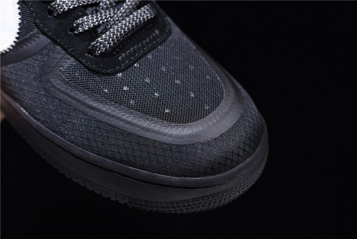 ow nike air force 1 low black ao4606-001