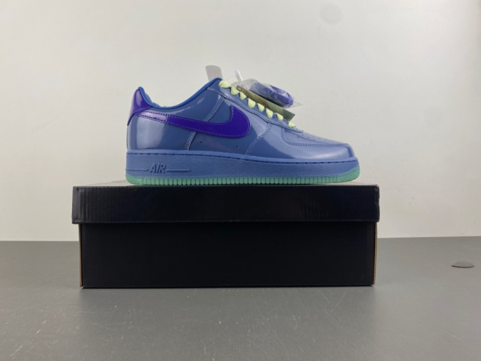 Nike Air Force 1 Low Patent Leather Mystic Navy Grape Ice IO4489-400